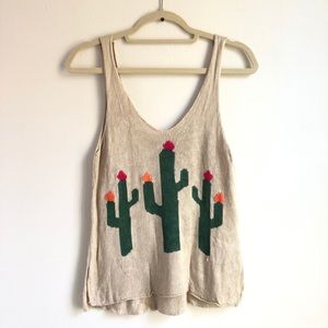 Show Me Your Mumu Cactus Sweater Tank - Small